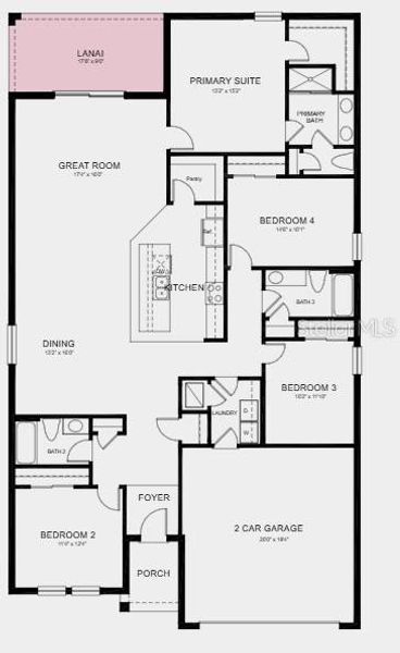 2D floor plan layout of this home in Scenic Terrace, Lake Hamilton, FL (Image 2). 2D floor plan layout of this home in Scenic Terrace, Lake Hamilton, FL (Image 2).