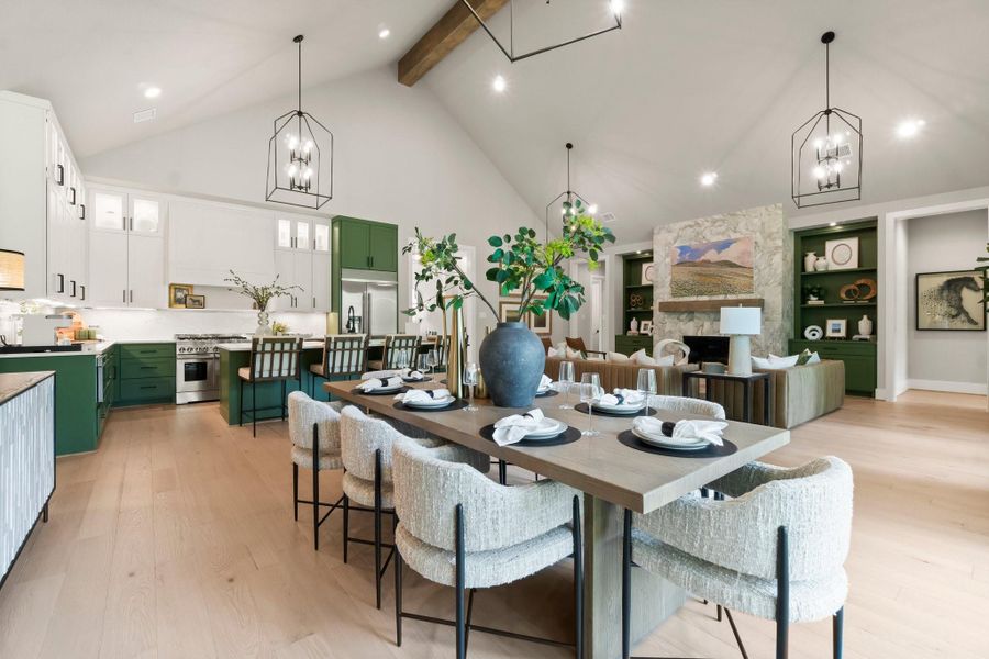 Furnished interior view inside a new home in The Cedars, Plantersville (Image 5).