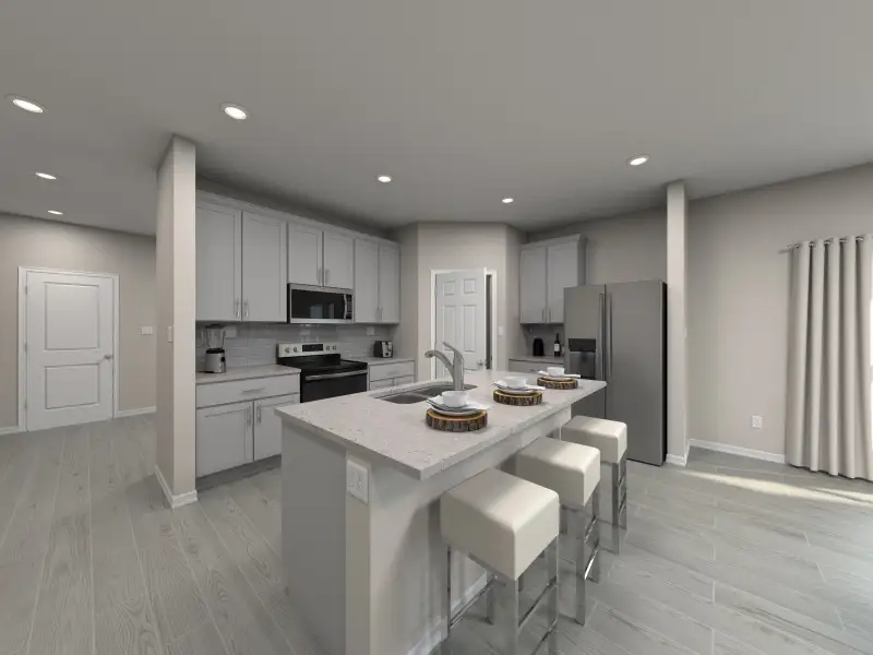 Furnished interior view inside a new home in Meritage Homes at Terra Lago - Classic Series, Indiantown (Image 3).