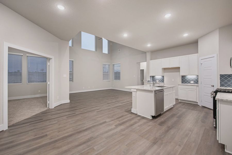 Representative furnished interior of a home built from the Sterling by Chesmar Homes in Stillwater Ranch, Buda (Image 6).