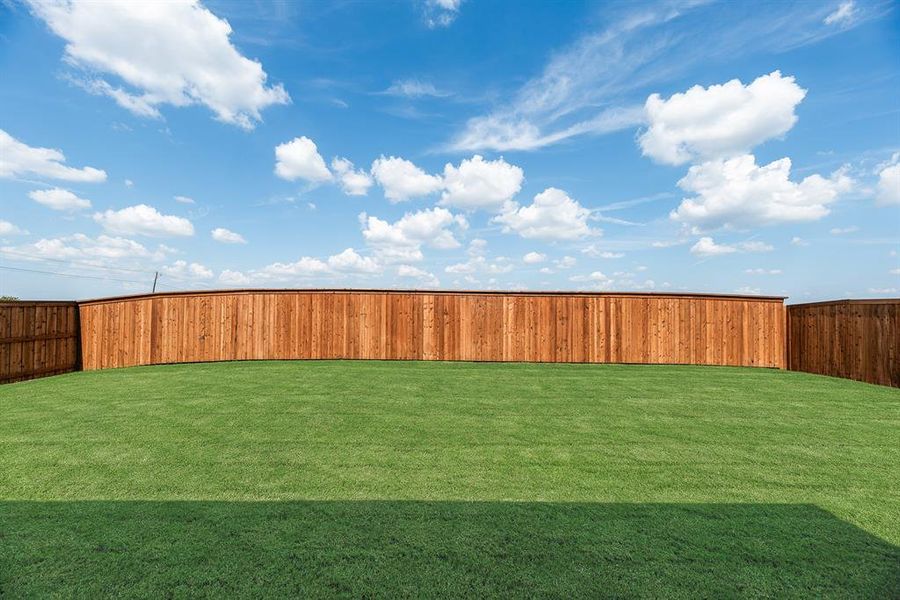 View of fenced backyard View of fenced backyard