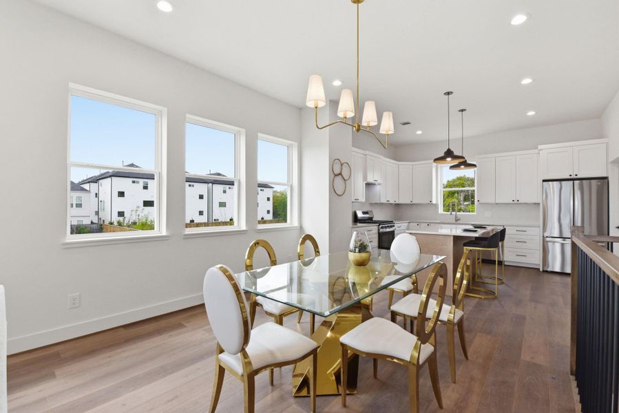 Furnished interior view inside a new home in , Houston (Image 32).