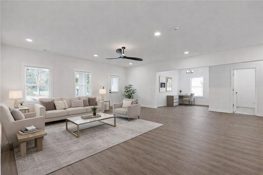 Furnished interior view inside a new home in , Lithonia (Image 15).