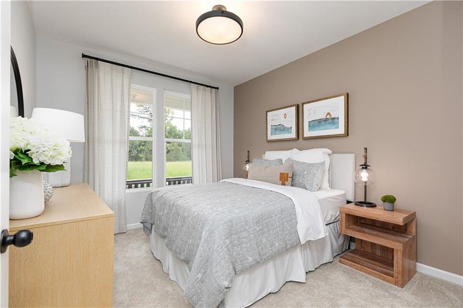 Furnished interior view inside a new home in River Oaks, Locust Grove (Image 8).