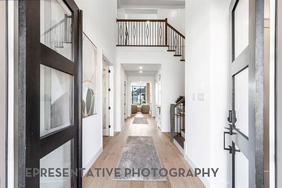 Furnished interior view inside a new home in The Parks at Wilson Creek, Celina (Image 10). Furnished interior view inside a new home in The Parks at Wilson Creek, Celina (Image 10).