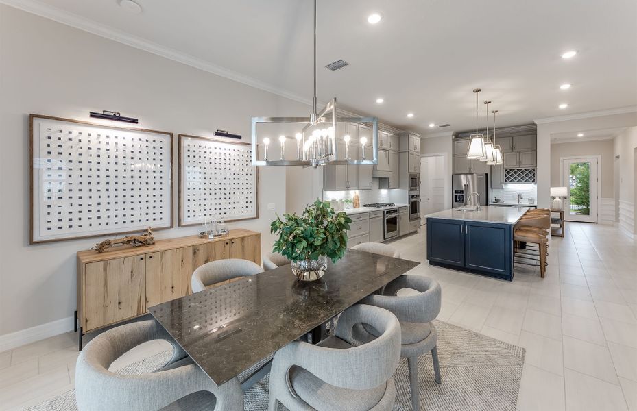 Furnished interior view inside a new home in Avondale at Avenir, Palm Beach Gardens (Image 31).