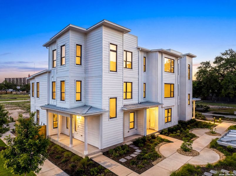 Front exterior of a new home in , San Antonio, TX, highlighting curb appeal (Image 22).
