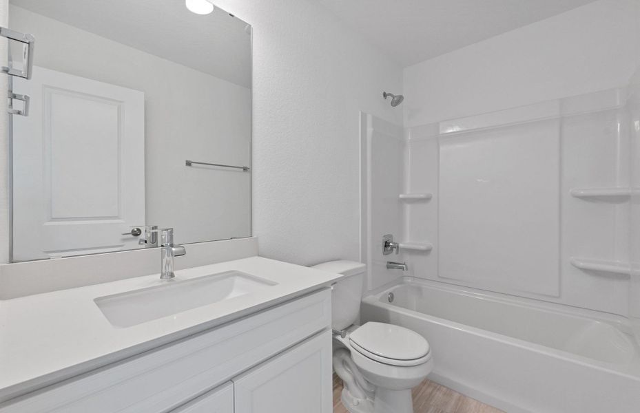 Furnished interior view inside a new home in Wolf Ranch, Georgetown (Image 14). Furnished interior view inside a new home in Wolf Ranch, Georgetown (Image 14).