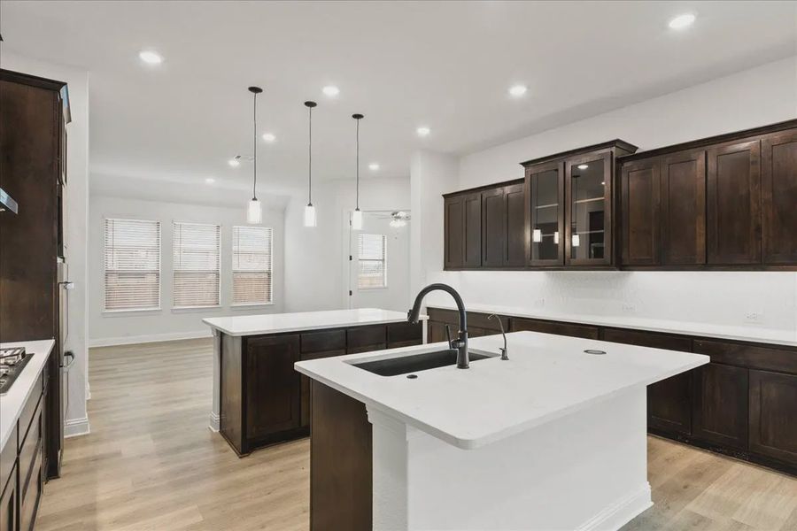 Representative furnished interior of a home built from the Springport by Chesmar Homes in Canyon Falls, Argyle (Image 11).