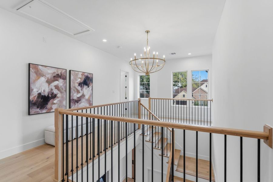 Furnished interior view inside a new home in , Houston (Image 32).