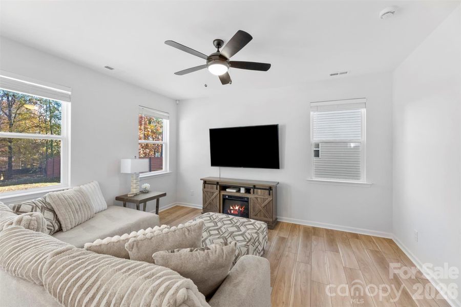 Furnished interior view inside a new home in Surrey Woods, Charlotte (Image 7).