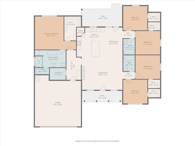2D floor plan layout of this home in , Leonard, TX (Image 5).