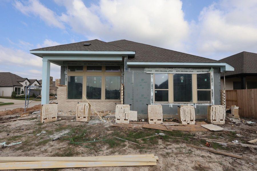 In-progress construction of a new home in Meridiana - Terrace Collection, Manvel, TX (Image 5). In-progress construction of a new home in Meridiana - Terrace Collection, Manvel, TX (Image 5).