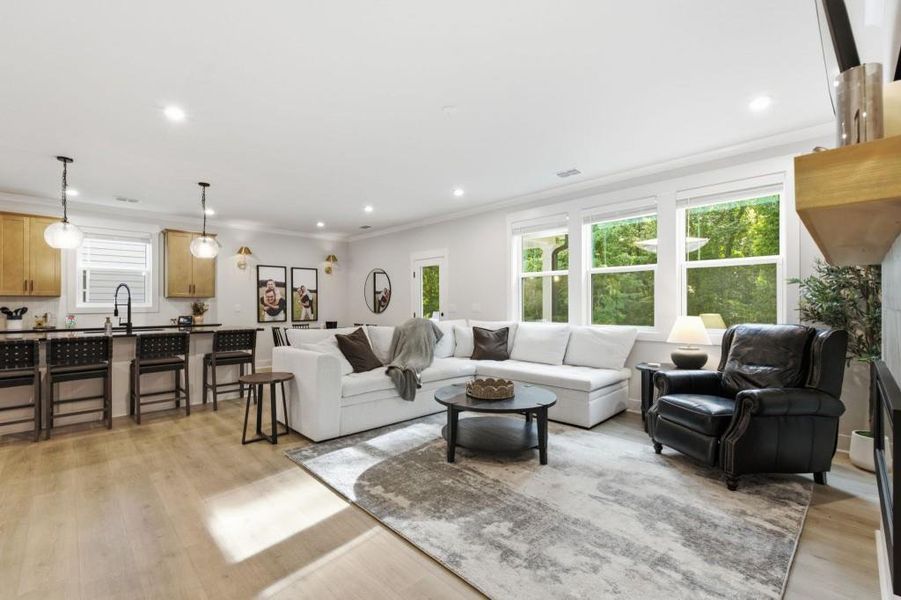 Furnished interior view inside a new home in Cambridge at Steels Bridge, Canton (Image 15).