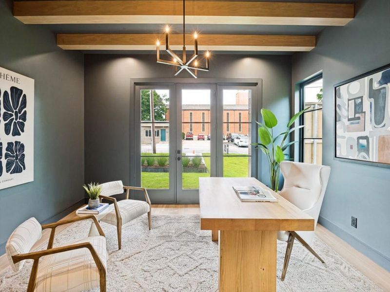 Furnished interior view inside a new home in , Dallas (Image 19).