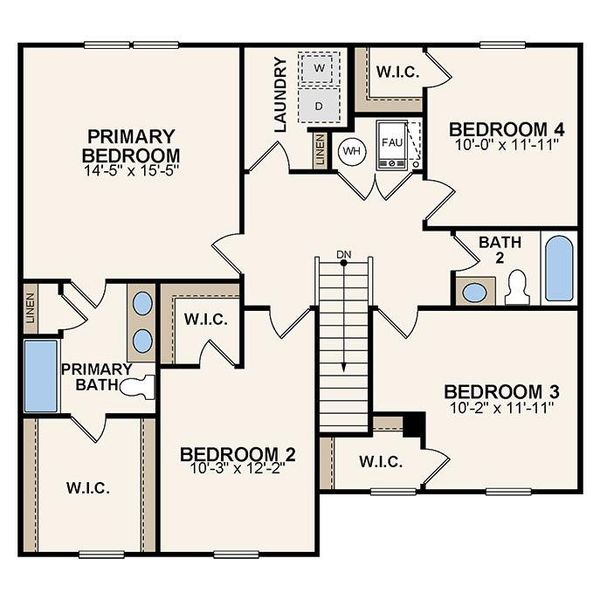 2D floor plan layout of this home in Liberty Heights, Chatsworth, GA (Image 5). 2D floor plan layout of this home in Liberty Heights, Chatsworth, GA (Image 5).