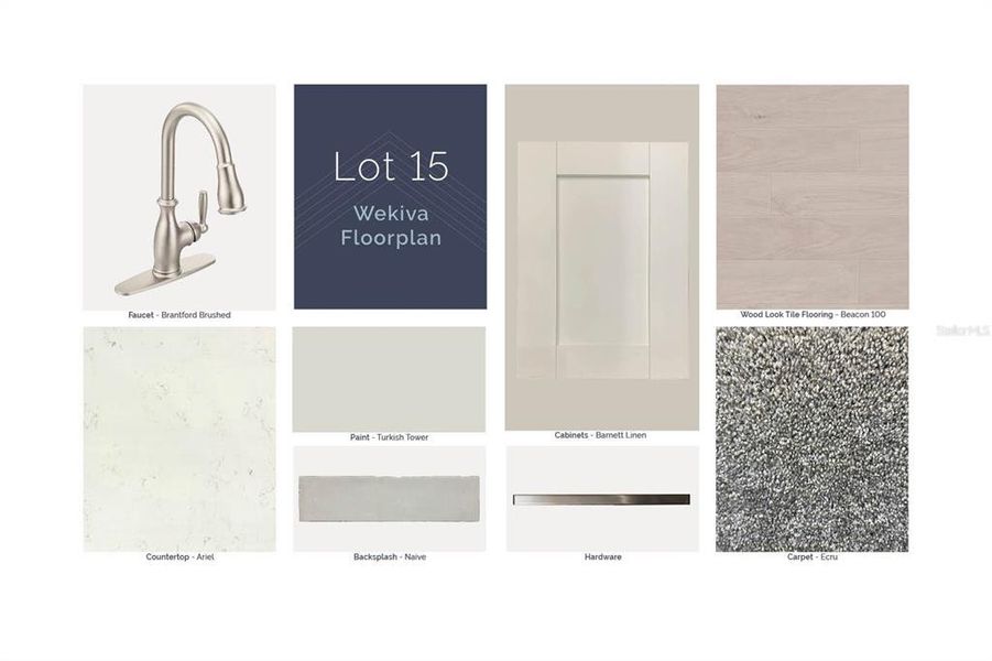 Sample of building materials used in homes in Center Lake on the Park, St. Cloud (Image 4).