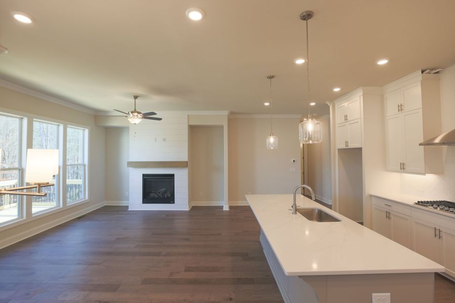 Representative furnished interior of a home built from the The Bennett by The Providence Group in Aberdeen, Hoschton (Image 12).