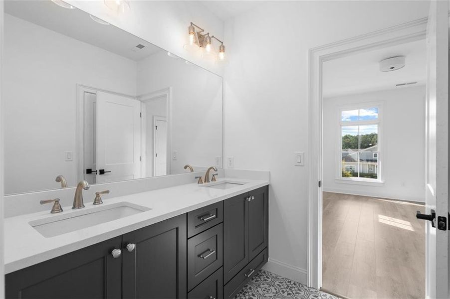 Furnished interior view inside a new home in Foxhall Residences, Douglasville GA, Douglasville (Image 36).