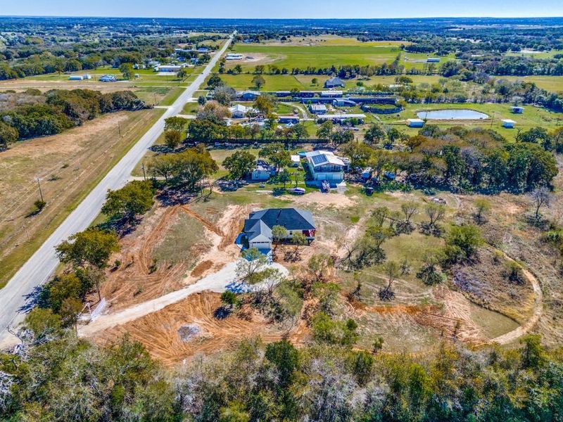 Bird's eye view with a rural view