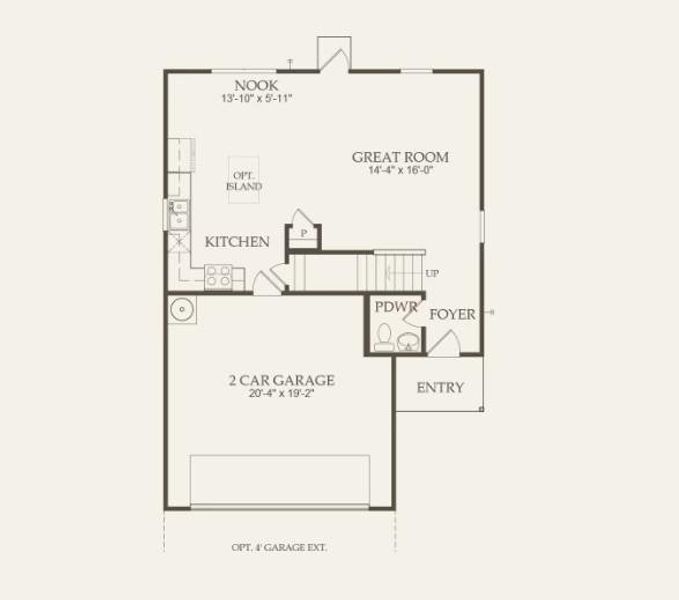 Centex Homes, Pierce floor plan