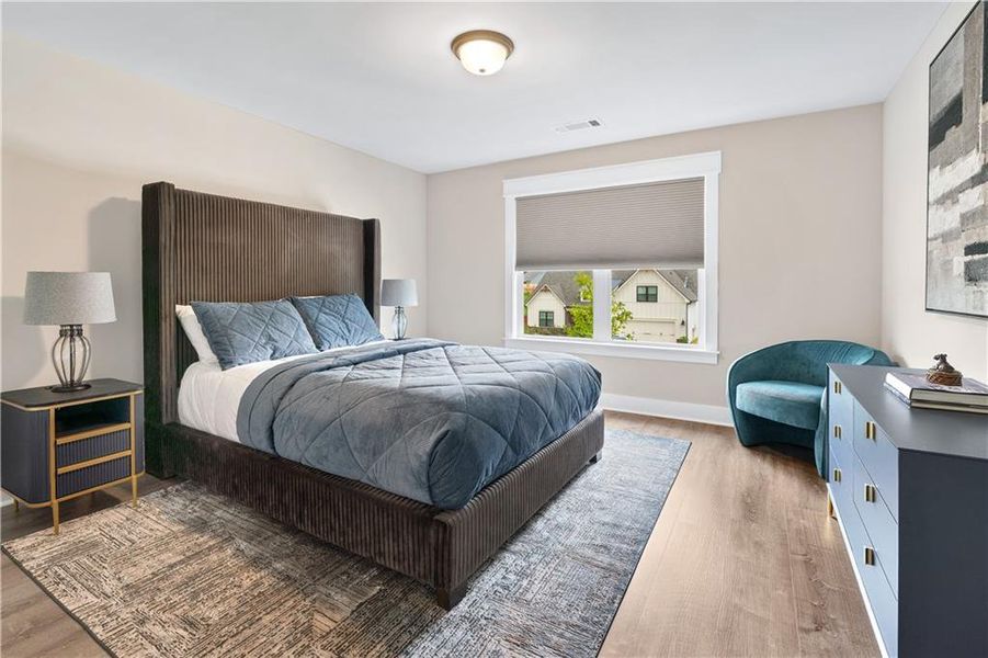 Furnished interior view inside a new home in Springside Reserve, Powder Springs (Image 7). Furnished interior view inside a new home in Springside Reserve, Powder Springs (Image 7).