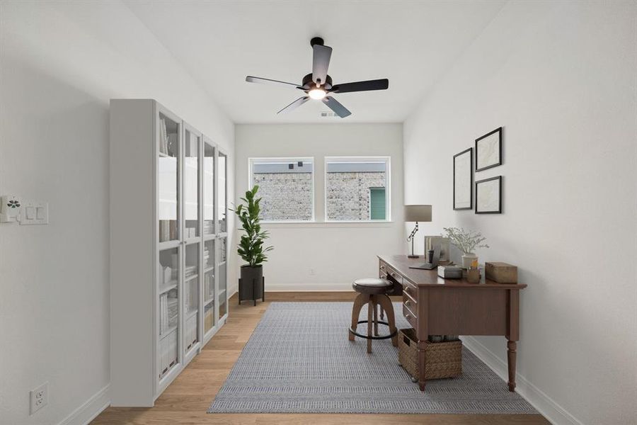 Furnished interior view inside a new home in Pecan Square - Gardens, Northlake (Image 7).
