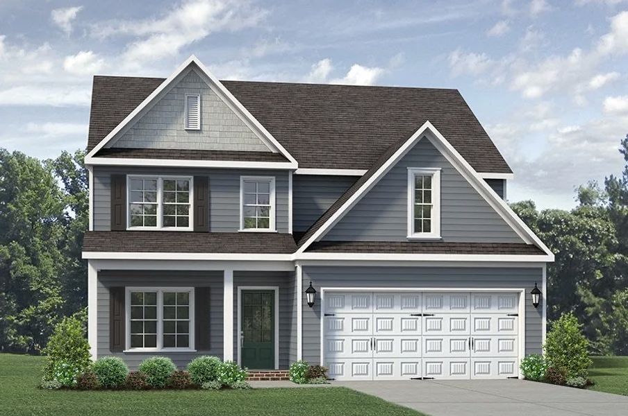 Front exterior of a home in the Sullivans Reserve community, located in Walkertown, NC (Image 11).