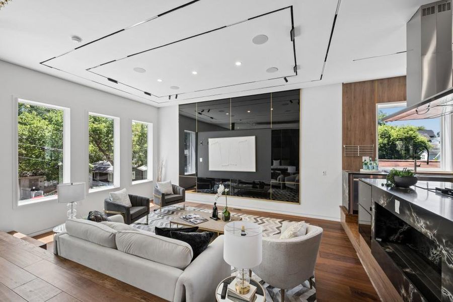 Furnished interior view inside a new home in , Atlanta (Image 9).