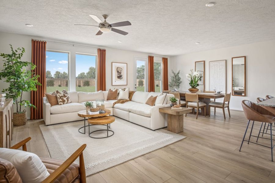 Representative furnished interior of a home built from the 1888 Modeled by KB Home in Davina, Rosenberg (Image 4).