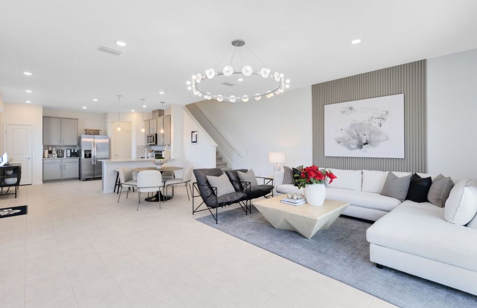 Furnished interior view inside a new home in Harbor Square, Palm Bay (Image 7).