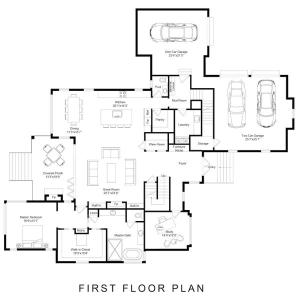 2D floor plan layout of this home in , Fort Mill, SC (Image 3).