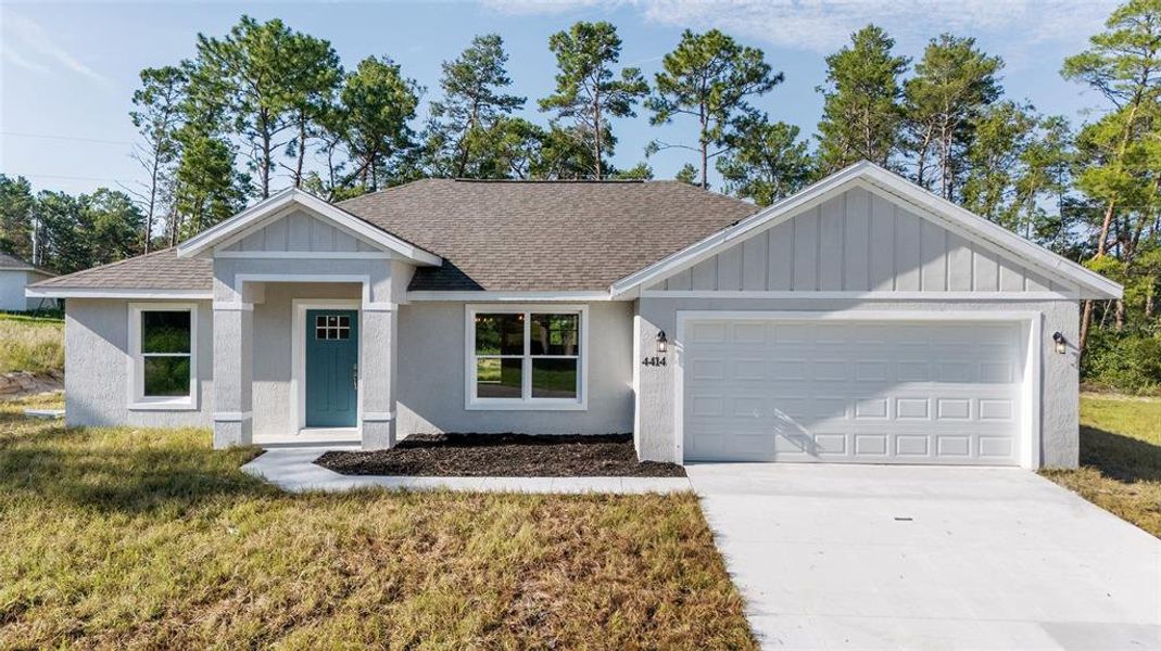 Front exterior of a new home in , Ocala, FL, highlighting curb appeal (Image 1). Front exterior of a new home in , Ocala, FL, highlighting curb appeal (Image 1).