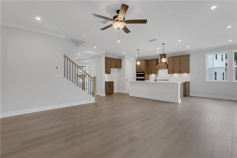 Spacious, unfurnished interior of a new home in The Paddocks at Doc Hughes, Buford (Image 30).
