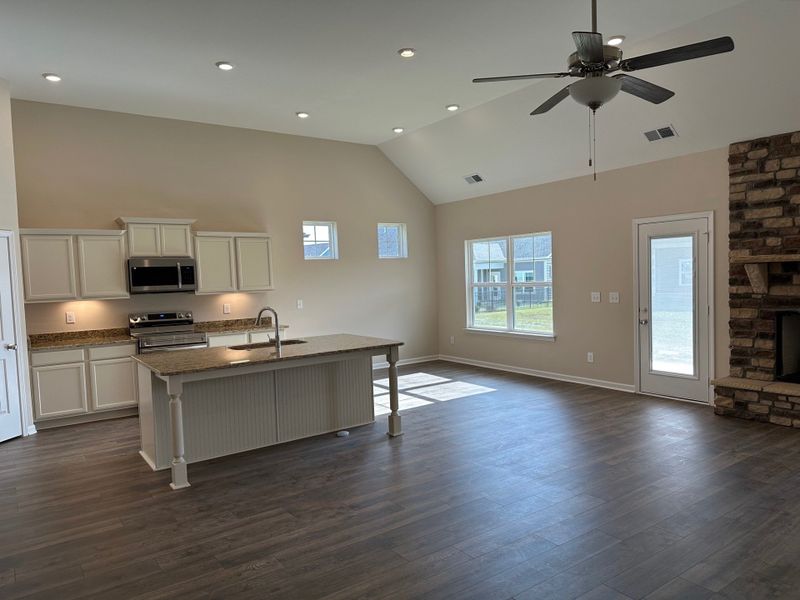 Furnished interior view inside a new home in Cumberland Estates, Fairview (Image 3).