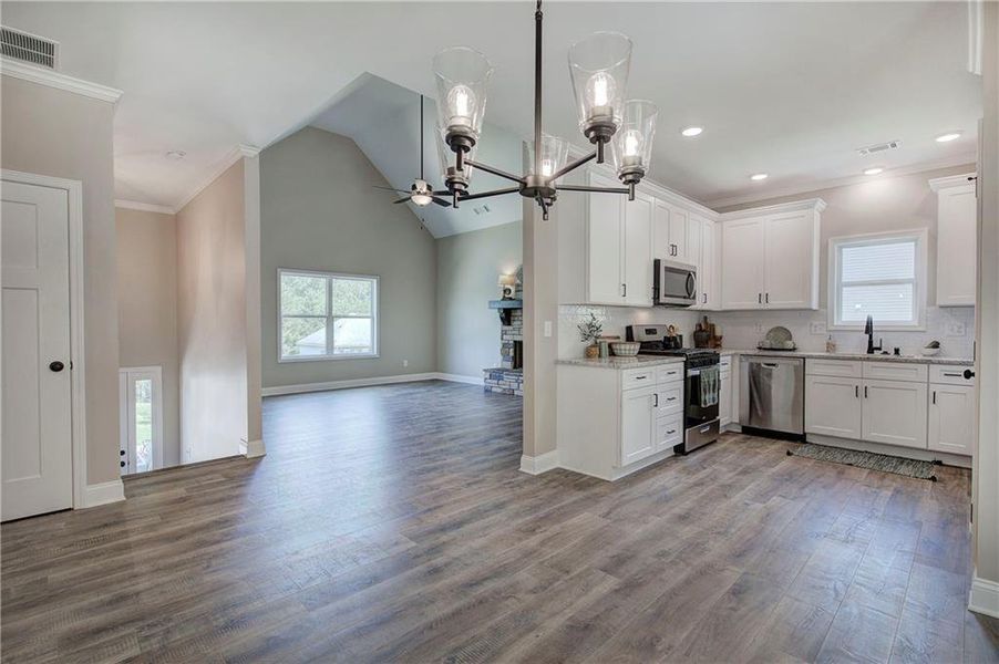 Furnished interior view inside a new home in , Rockmart (Image 16).