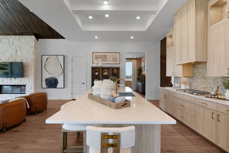 Furnished interior view inside a new home in Lariat, Liberty Hill (Image 121).