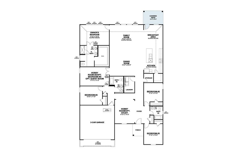 2D floor plan layout of this home in Willow Springs, Buda, TX (Image 2). 2D floor plan layout of this home in Willow Springs, Buda, TX (Image 2).