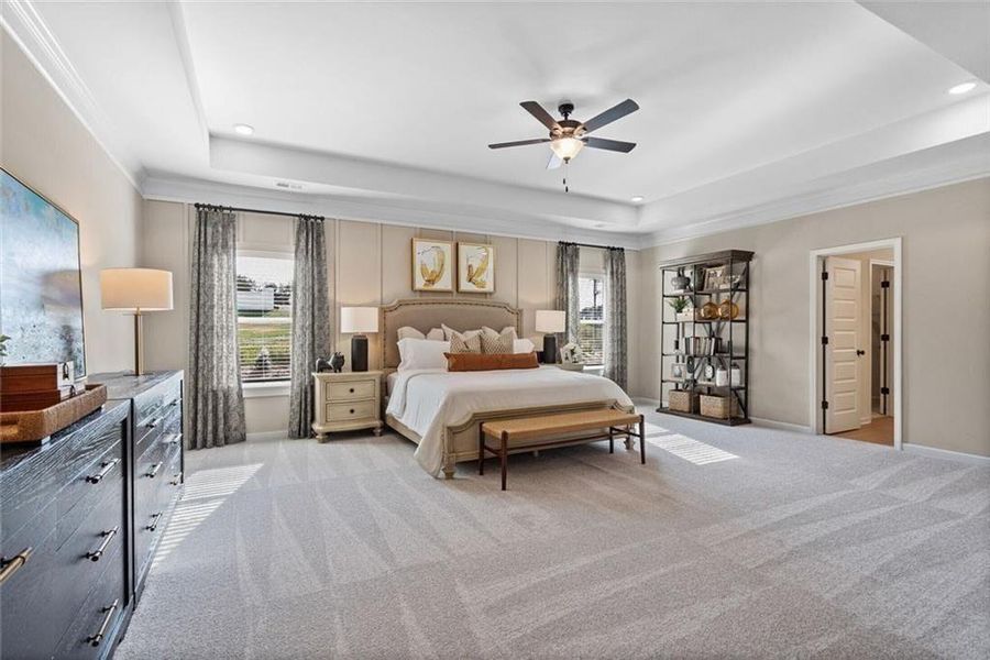 Furnished interior view inside a new home in The Stiles, Cartersville (Image 23).