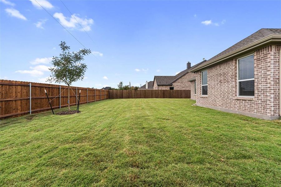 View of fenced backyard View of fenced backyard