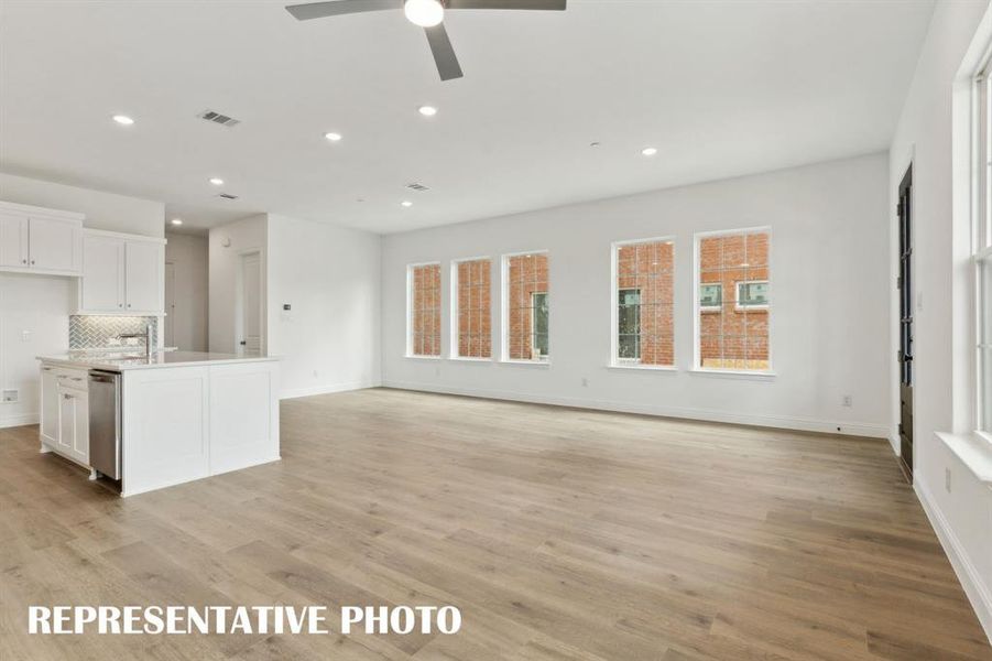 Your new dining area is the perfect place to host grand dinner parties or cozy family meals!  REPRESENTATIVE PHOTO