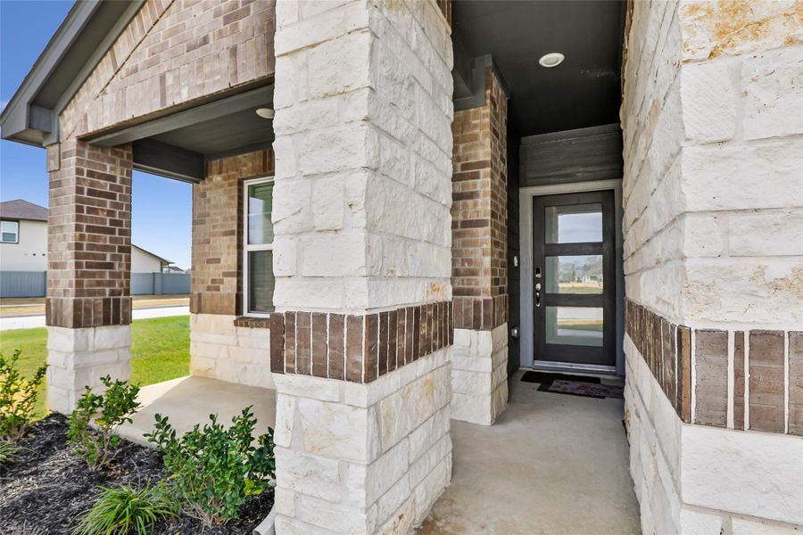 Exterior details and patio area of a home in , Crosby (Image 3). Exterior details and patio area of a home in , Crosby (Image 3).