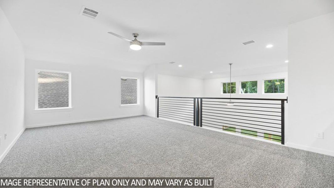 Spacious, unfurnished interior of a new home in Hills of Westlake, Conroe (Image 13).