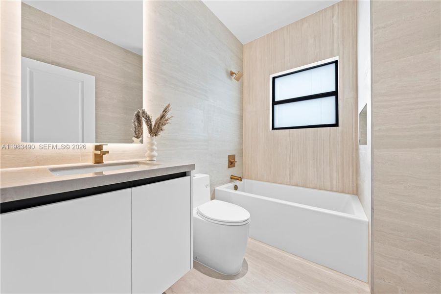 Furnished interior view inside a new home in , Miami (Image 18). Furnished interior view inside a new home in , Miami (Image 18).