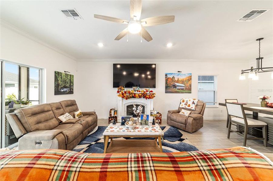 Furnished interior view inside a new home in Country Lane Estates, Williston (Image 41).