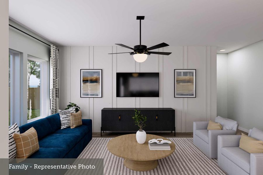 Furnished interior view inside a new home in Legacy - Retreat Collection, League City (Image 8).