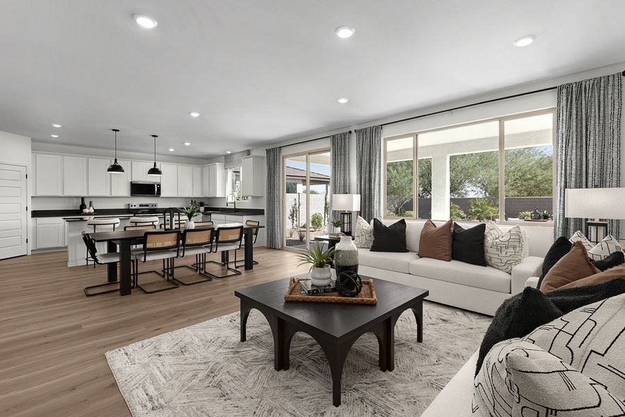 Representative furnished interior of a home built from the 2373 Modeled by KB Home in Bella Camino Traditions, San Tan Valley (Image 5).