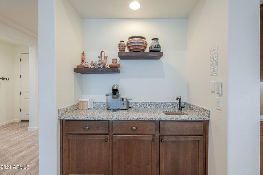 Wet bar in Great room