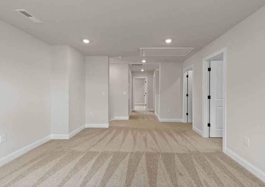 The flex room has ample space