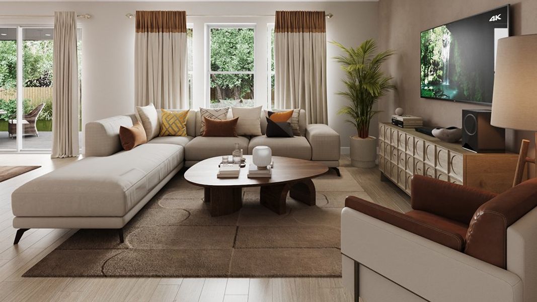 Representative furnished interior of a home built from the Seaside by Taylor Morrison in Skye Ranch Community Group Page, Sarasota (Image 10).